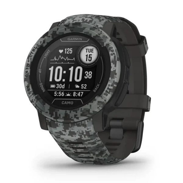 Умные часы Garmin Instinct 2 45 мм, серый камуфляж (010-02626-03)