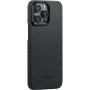 Чехол Pitaka MagEZ Case 4 для iPhone 15 Pro Max, черно-серый