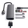 USB-C адаптер Satechi Type-C Slim Multiport Adapter V2, серый космос