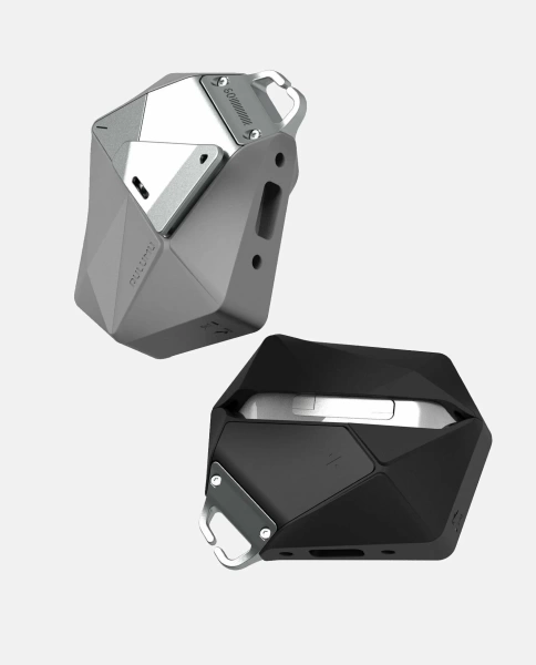 Рельефный чехол Aulumu А09 для AirPods Pro, черный