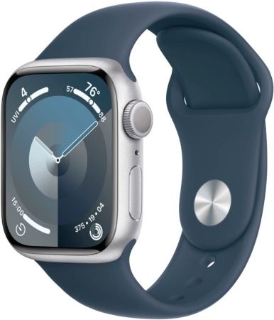 Apple Watch Series 9 45 мм, серебристый, размер L/M