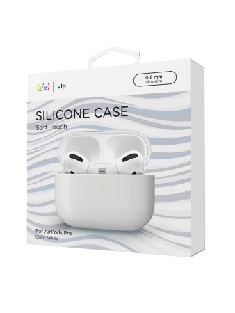 Чехол силиконовый "vlp" Soft Touch для AirPods Pro, белый