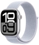 Apple Watch Series 10 Sport Loop, 42 мм, серебристый