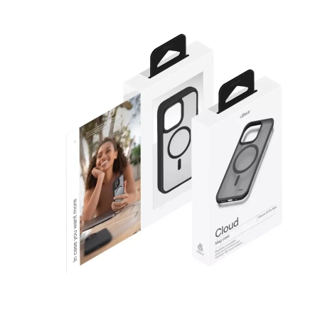 Чехол защитный uBear Cloud Mag Case, iPhone 15 Pro Max MagSafe, черный