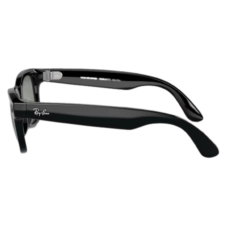 Ray-Ban Meta Wayfarer RW4008 (Глянцевая черная оправа, линзы зеленые), размер L