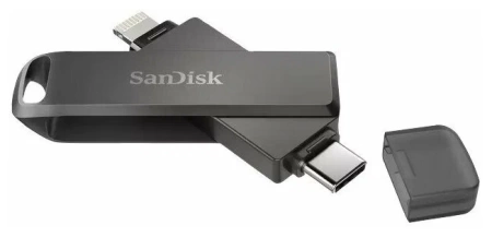 Флеш-накопитель SanDisk iXpand Luxe USB-C - Lightning 256 ГБ,черный