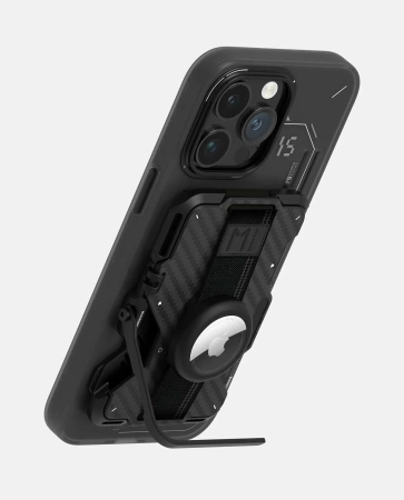Многофункциональный картхолдер Aulumu G03 MagSafe, с отделкой из углеродного волокна                   