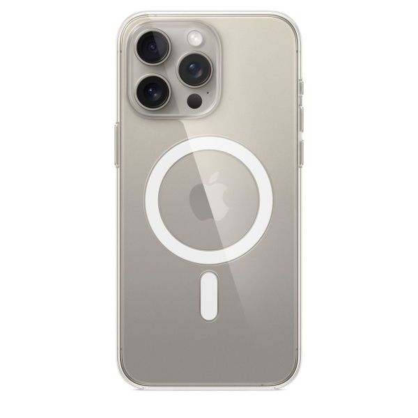 Чехол оригинальный Clear Case iPhone 15 Pro Max MagSafe, прозрачный