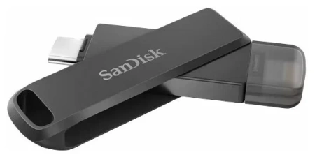 Флеш-накопитель SanDisk iXpand Luxe USB-C - Lightning 256 ГБ,черный