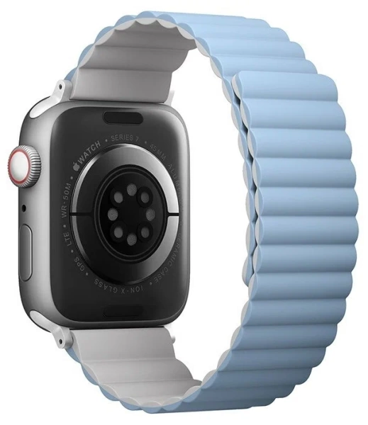 Ремешок Uniq Revix для Apple Watch 49/45/44/42mm, белый/синий