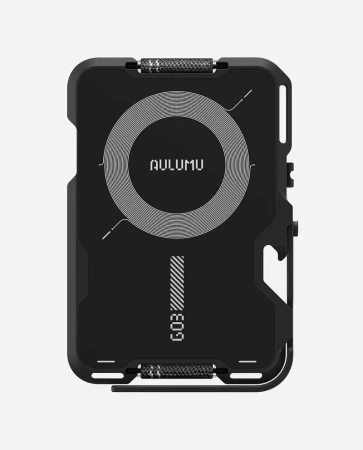 Картхолдер Aulumu G03 MagSafe, многофункциональный магнитный кошелек, полупрозрачный серый   