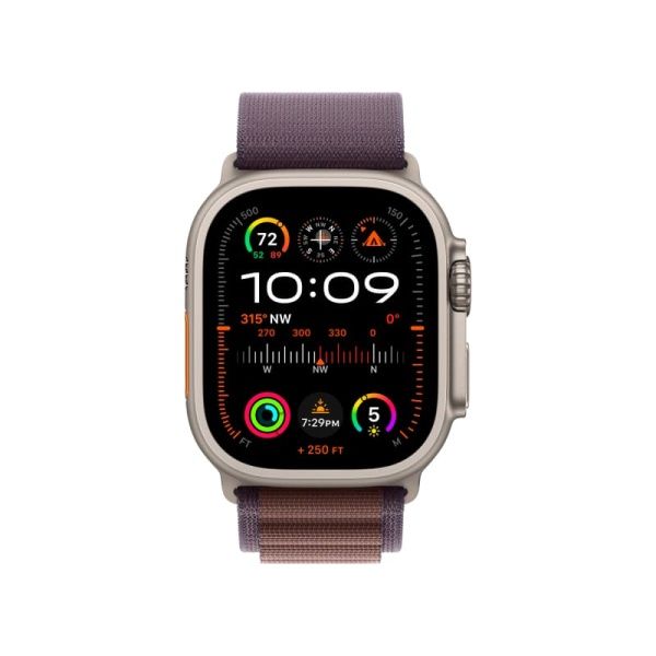 Apple Watch Ultra 2 49 мм, ремешок Alpine цвета индиго, размер S