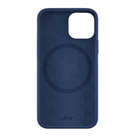 Чехол силиконовый MagSafe uBear iPhone 13, синий