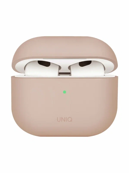 Чехол Uniq для Airpods 4 LINO Liquid silicone, розовый