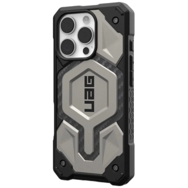 Чехол с поддержкой Magsafe UAG Monarch Pro iPhone 16 Pro, титан