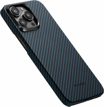 Усиленный чехол Pitaka MagEZ Pro 4 для iPhone 15 Pro, темно-синий