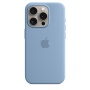 Чехол силиконовый MagSafe iPhone 15 Pro, голубой