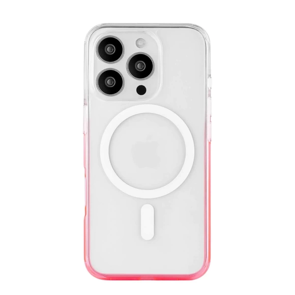 Чехол защитный uBear Fusion Mag Case iPhone 16 Pro, неоновый розовый