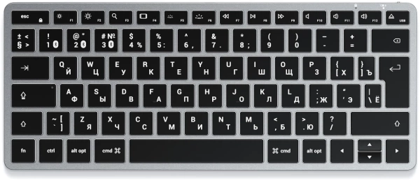 Клавиатура Satechi Slim X1 Bluetooth Backlit Keyboard, серый