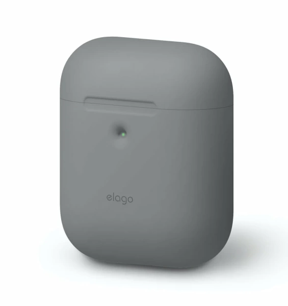 Чехол Elago Silicone case для AirPods 2, тёмно-серый