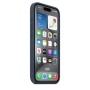 Чехол оригинальный силиконовый MagSafe iPhone 15 Pro, штормовой синий