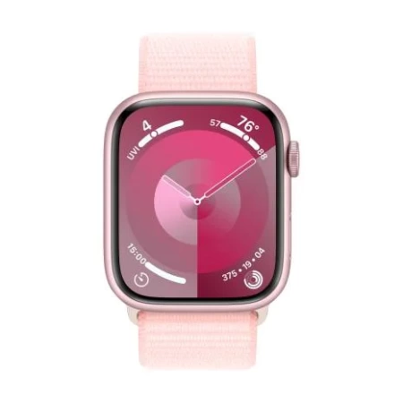 Apple Watch Series 9 Sport Loop, 45 мм, розовый