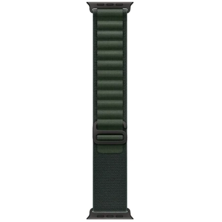 Apple Watch Ultra 2 2024 49 мм, корпус из черного титана, ремешок Alpine темно-зеленого цвета, размер L