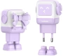 Сетевое зарядное устройство UGREEN UNO 65W USB-A+2xUSB-C Robot, фиолетовый