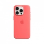 Чехол силиконовый MagSafe iPhone 15 Pro, гуава