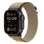 Apple Watch Ultra 2 2024 49 мм, корпус из черного титана, ремешок Alpine песочного цвета, размер S