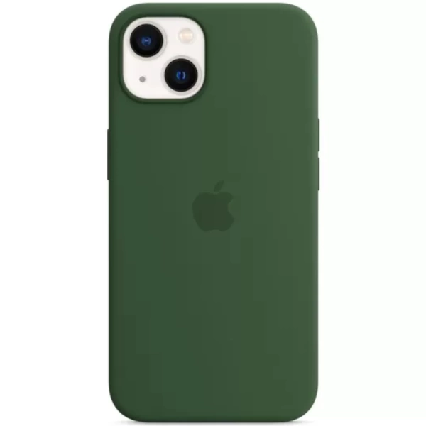 Чехол силиконовый MagSafe на iPhone 13, зеленый