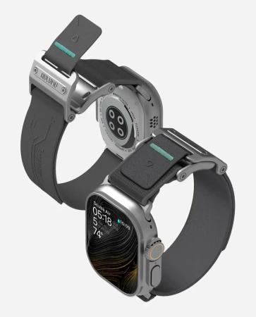 Тонкий ремешок Aulumu A11 для Apple Watch, серый