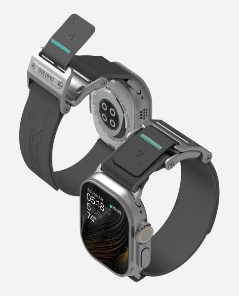 Тонкий ремешок Aulumu A11 для Apple Watch, серый
