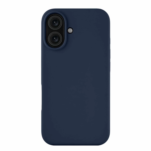 Чехол силиконовый MagSafe uBear iPhone 16, темно-синий
