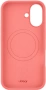 Чехол силиконовый MagSafe uBear  iPhone 16, коралловый