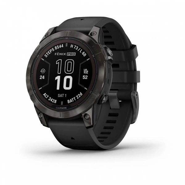 Умные часы Garmin Fenix 7 Pro Sapphire Solar, серый (010-02777-11)