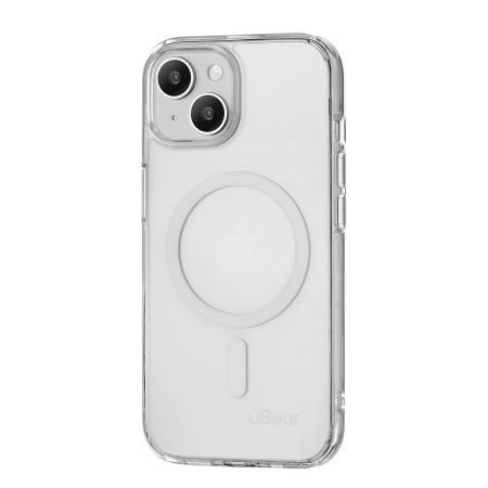 Чехол защитный uBear Real Mag Case, iPhone 15 MagSafe, прозрачный