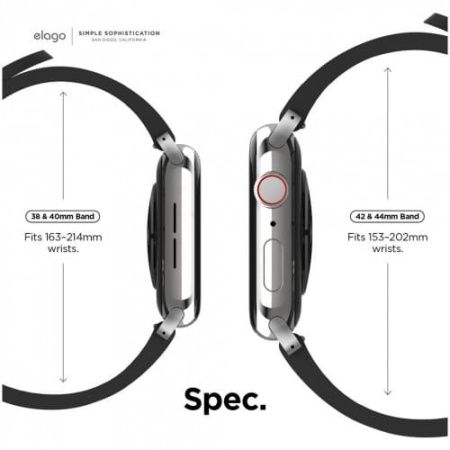 Ремешок Elago для Apple Watch 38/40/41mm Sport Rubber, черный