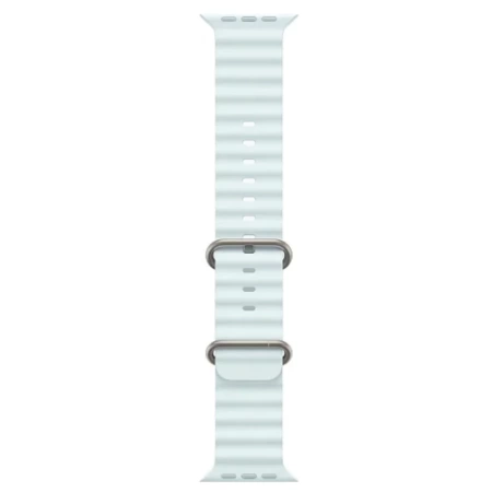 Apple Watch Ultra 2 2024 49 мм, корпус из натурального титана, ремешок Ocean голубого цвета