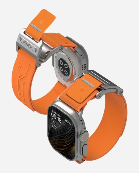 Тонкий ремешок Aulumu A11 для Apple Watch, оранжевый