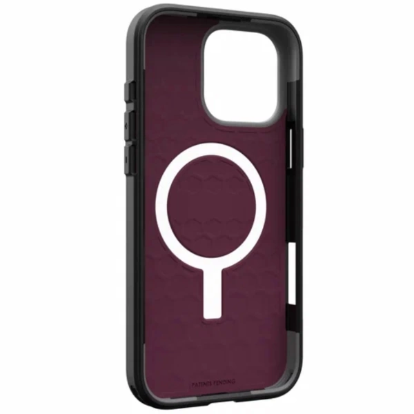 Чехол с поддержкой Magsafe UAG Civilian iPhone 16 Pro, бордовый