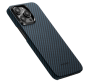 Чехол Pitaka MagEZ Case 4 Kevlar для iPhone 15 Pro Max, черно-синий