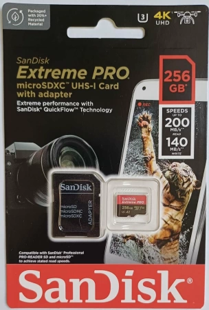 Флеш-накопитель SanDisk Extreme Pro microSDXC 256Gb