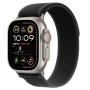 Apple Watch Ultra 2 2024 49 мм, корпус из натурального титана, ремешок Trail черного цвета, размер S/M