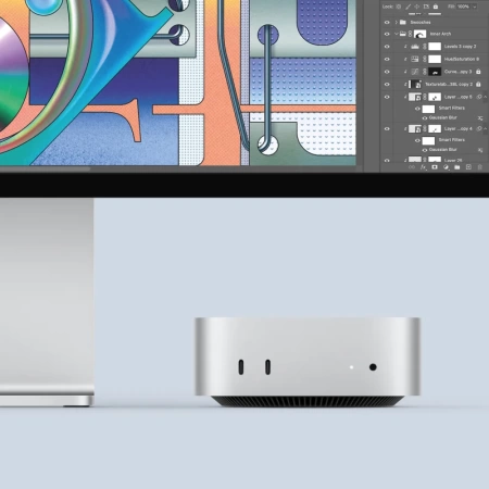 Apple Mac Mini M4 2024 16 ГБ, 512 ГБ SSD, серебристый (MU9E3)