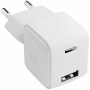 Сетевое зарядное устройство VLP G-Charge 20Вт USB-C+USB-A, белый