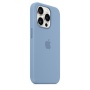Чехол силиконовый MagSafe iPhone 15 Pro, голубой