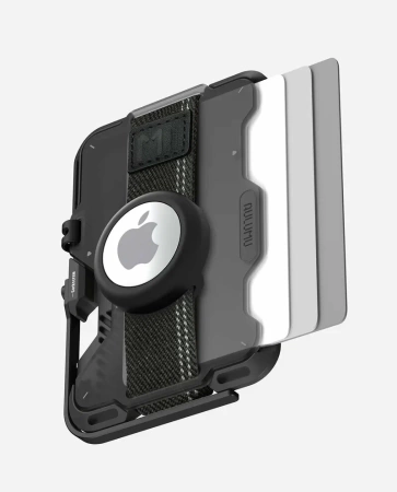Картхолдер Aulumu G03 MagSafe, многофункциональный магнитный кошелек, полупрозрачный серый   