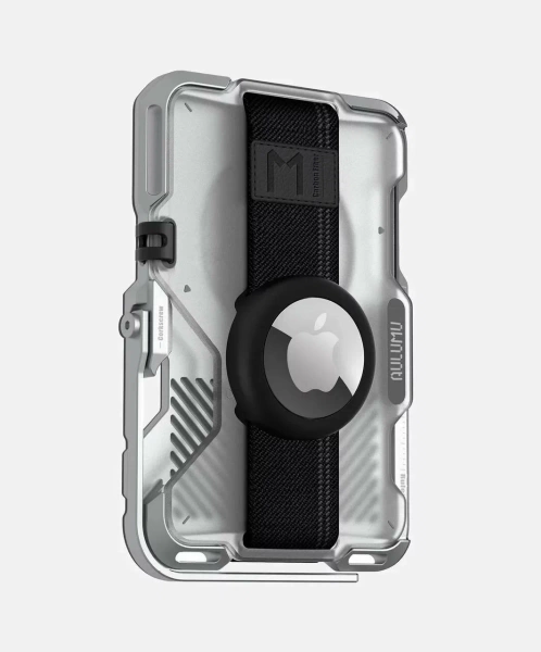 Картхолдер Aulumu G03 MagSafe, многофункциональный магнитный кошелек, полупрозрачный белый