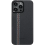 Чехол Pitaka Fusion Weaving MagEZ Case 4 для iPhone 15 Pro Max, красный чили